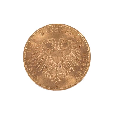 Dt. Kaiserreich - Freie und Hansestadt Lübeck, 10 Mark 1904-A