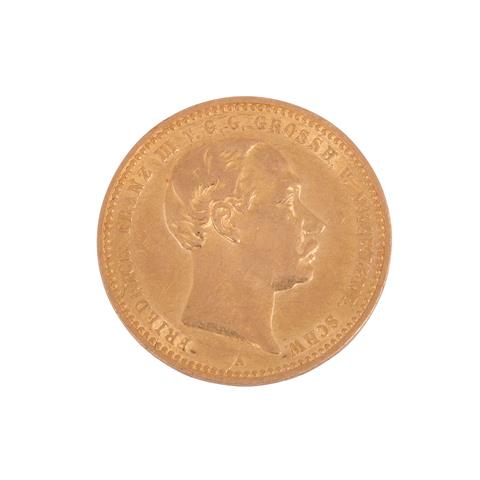 Mecklenburg-Schwerin/Gold - 10 Mark 1890/A, Friedrich Franz III.,
