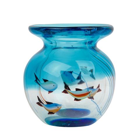 MURANO "Aquarium-Vase" 1960er. Jahre.