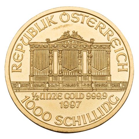 Österreich/GOLD - 1000 Schilling 1997, Wiener Philharmoniker,