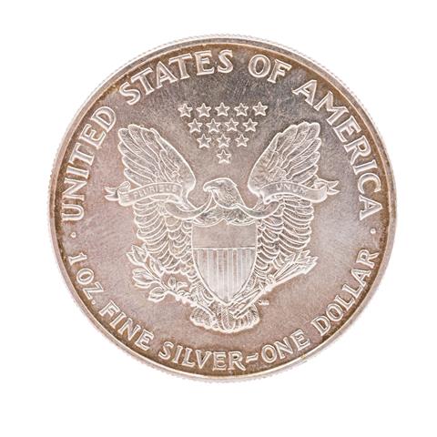 USA /SILBER - 1 Unze American Silver Eagle 1991