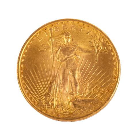 USA - 20 Dollars 1924, St. Gaudens, GOLD,