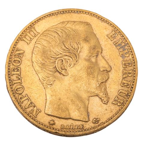 Frankreich - 20 Francs 1859, Napoleon III.,