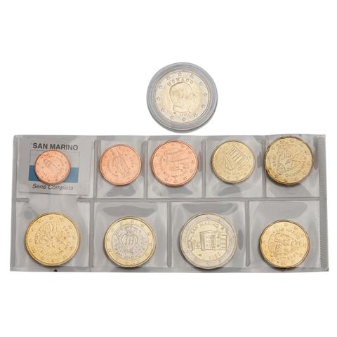 Konvolut: San Marino - Euro Kursmünzensatz