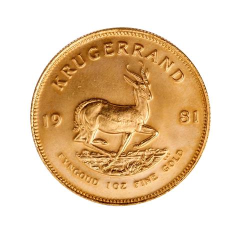 Südafrika - Krügerrand 1981, GOLD,