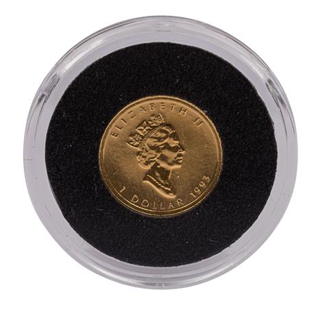 Kanada -  1 Dollar 1993, Maple Leaf, GOLD