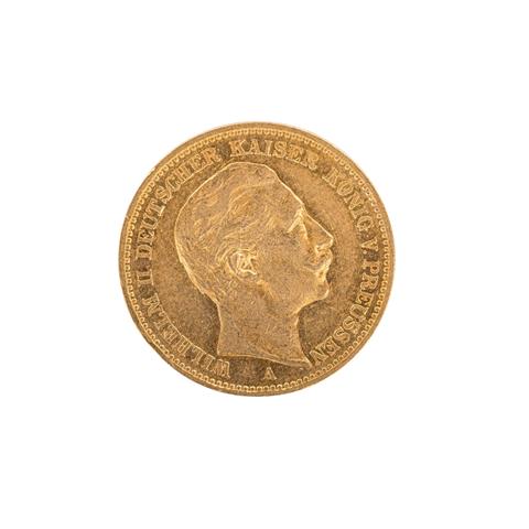Dt. Kaiserreich/GOLD - 1 x Preussen 20 Mark 1897 A, Wilhelm II.,