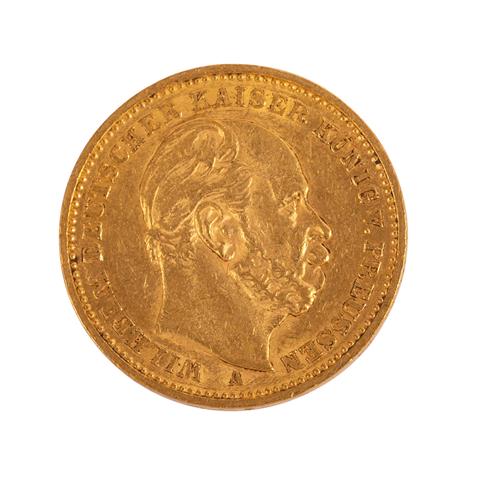 Dt. Kaiserreich /GOLD - Preussen, Wilhelm I. 20 Mark 1883/A