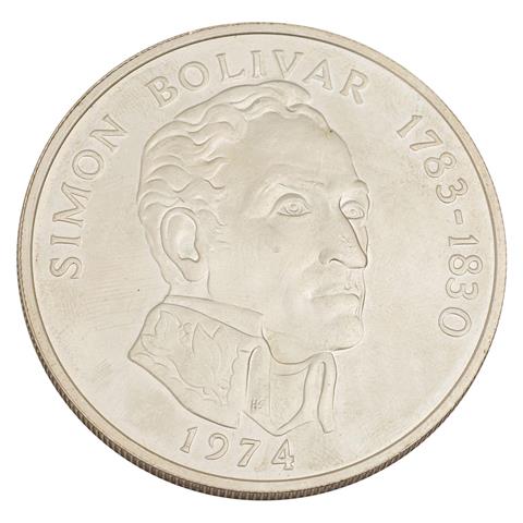Panama/SILBER - 20 Balboas 1974, Simon Bolivar,