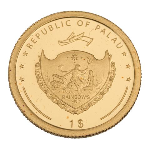 Palau - 1 Dollar 2007, Weihnachten, PP, GOLD,