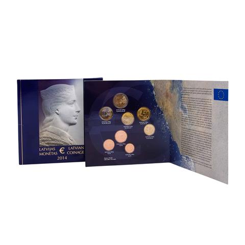 Lettland - Kursmünzensatz 3,88€ / 2014