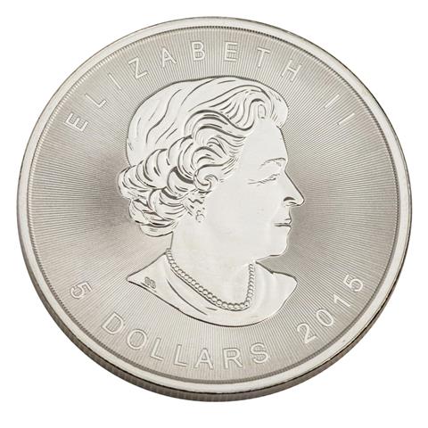 Kanada /SILBER - 5 $ Maple Leaf 1 oz 2015