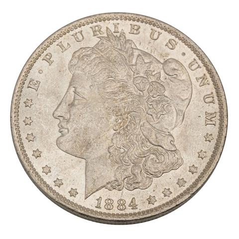 USA /SILBER - 1 x 1 Morgan Dollar 1884/O