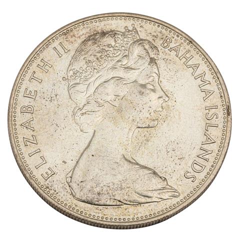 Bahamas /SILBER - Elisabeth II. 5 Dollars 1969