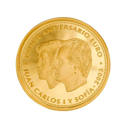 Spanien /GOLD - 200 € Juan Carlos I Y Sofía 2003 PP