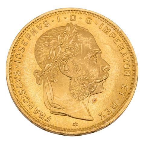 Österreich/GOLD - 8 Florin 1892 NP,