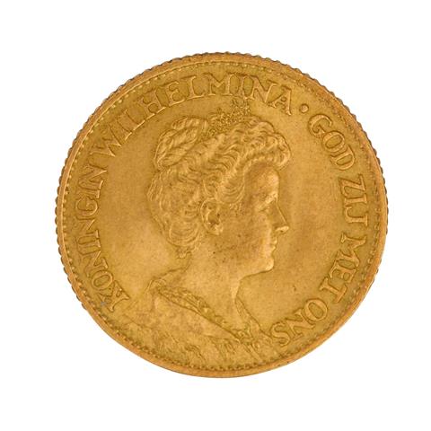 Niederlande /GOLD - Wilhelm III., 10 Gulden 1912