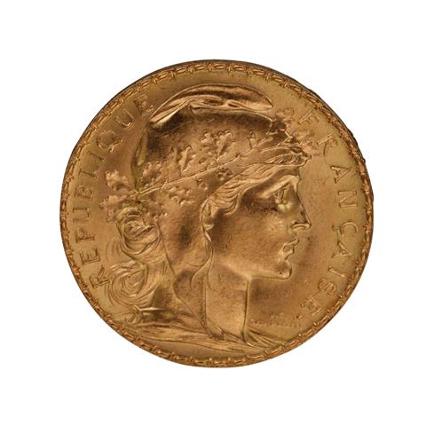 Frankreich /GOLD - 20 Francs Marianne 1913