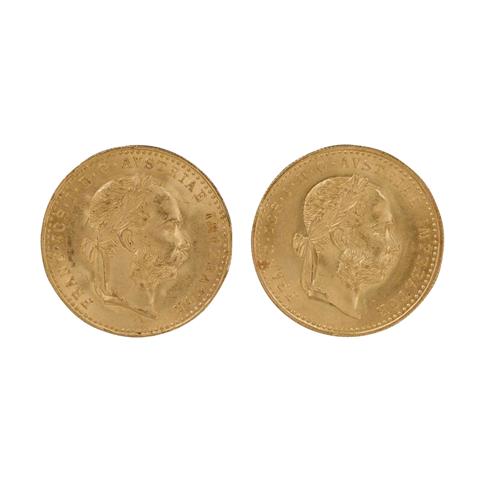 Österreich /GOLD - Franz Josef I. 2 x 1 Dukat 1915/NP