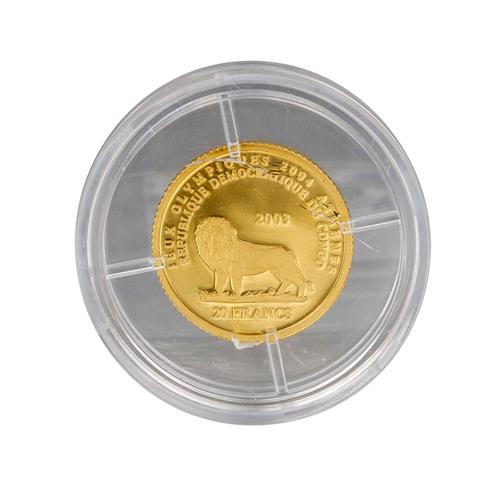 Kongo/GOLD - 20 Francs 2003,