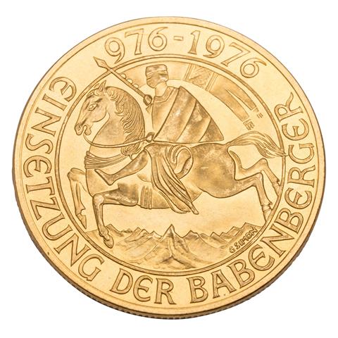 Österreich /GOLD - 1000 Schilling, Babenberger 1976