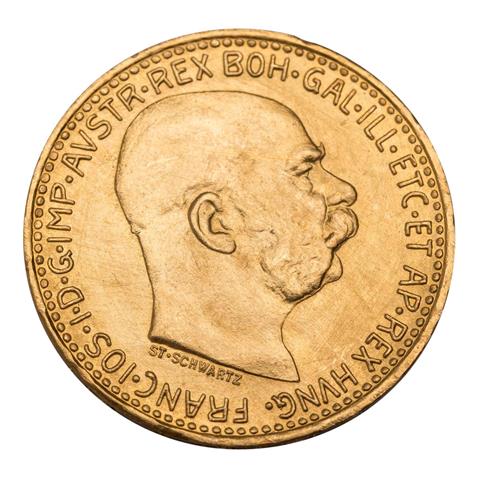 Österreich - 10 Kronen 1912, GOLD,