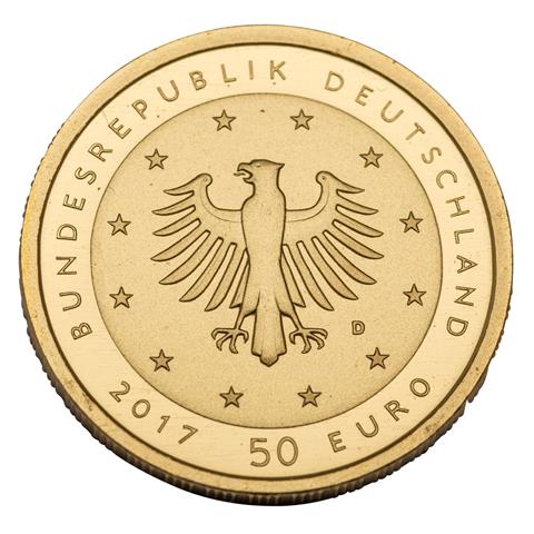 BRD/GOLD - 50 Euro GOLD fein, Lutherrose 2017-F