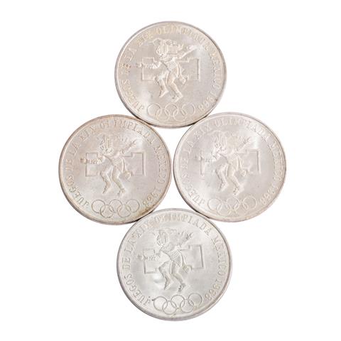 Mexiko - 4 x 25 Pesos, Olympische Sommerspiele 1968,