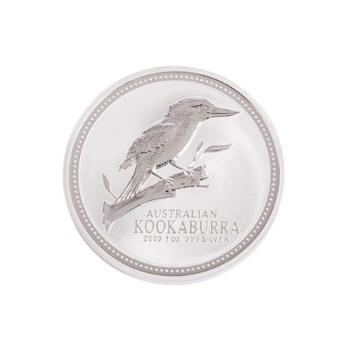 Australien - 1 Dollar Kookaburra, 2003, 1 Unze Feinsilber,