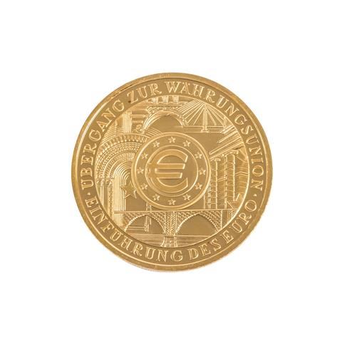 BRD/GOLD - 100 Euro GOLD fein, Währungsunion 2002-D