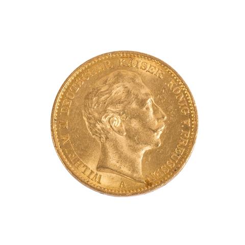 Dt. Kaiserreich /GOLD - Preussen Wilhelm II. 20 Mark Unifrom 1912-A