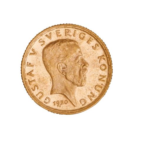 Schweden /GOLD - Gustaf V. 5 Kronor 1920-W