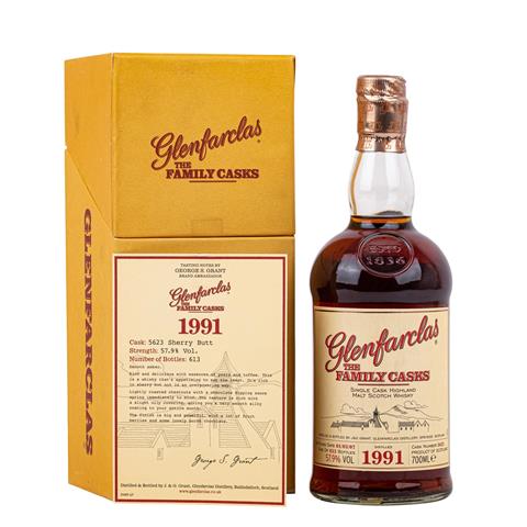 GLENFARCLAS The Family Casks Single Cask Malt Scotch Whisky 1991