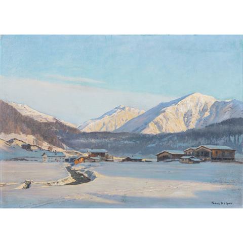 HOLPER, FRANZ (1862-1935), “Wintermorgen in Davos“,