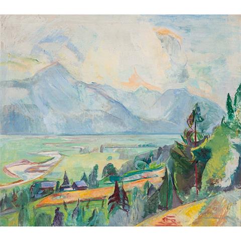 MAHRINGER, ANTON (1902-1974), "Tal in den Alpen", 1936,