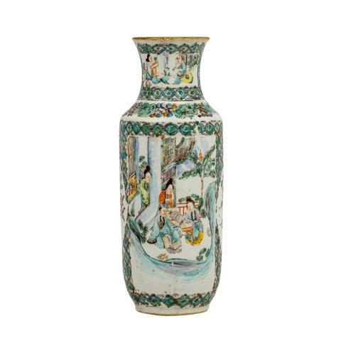 Famille rose-Vase. CHINA, Qing-Dynastie (1644-1912).