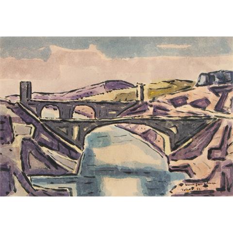 GASSEBNER, HANS (1902-1966), "Brücke bei Toledo", 1953,