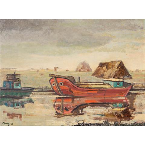 MOOG, HERMANN (1901-1974), "Boote auf dem Kanal",