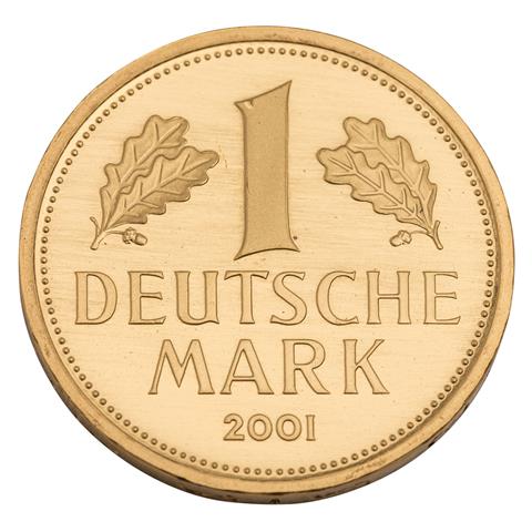 BRD/GOLD - 1 Deutsche Mark 2001 F,