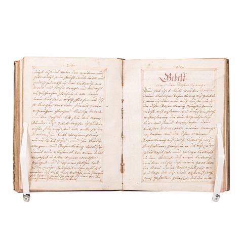 Handgeschriebenes Gebetbuch aus dem Jahr 1771,