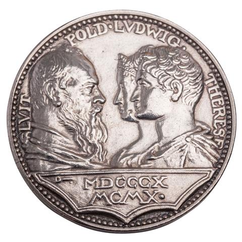 Dt. Kaiserreich / Bayern - München Silbermedaille 1910 auf 100 Jahre Oktoberfest