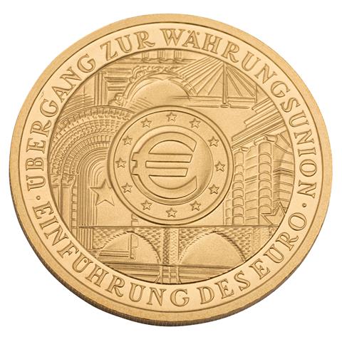 BRD/GOLD - 100 Euro GOLD fein, Währungsunion 2002-J