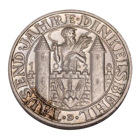 Weimarer Republik -  3 Reichsmark 1928/D, 1000 Jahre Dinkelsbühl,
