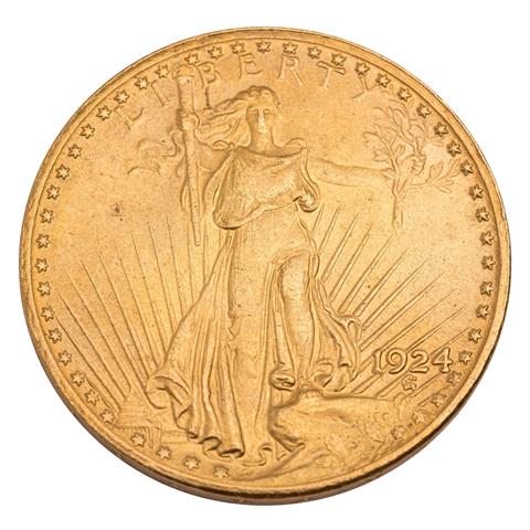 USA /GOLD - 20 $ Double Eagle, St. Gaudens 1924