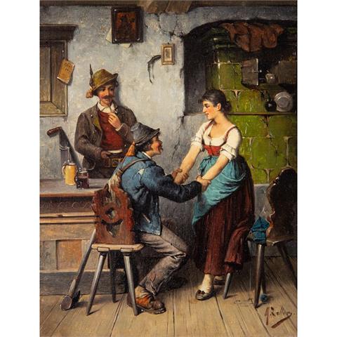 ZELLER, MIHÀLY (1859-1915) "Zudringliche Gäste"