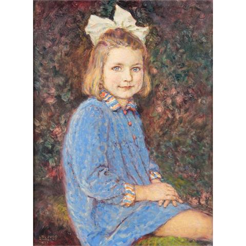 JUNG, OTTO (1867-1966) "Porträt des Mädchens Sibylle Riehm" 1931