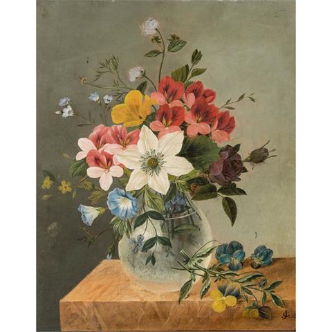 VAN GALEN, GEERTRUIDA J. (1810-1878) "Blumenstilleben"
