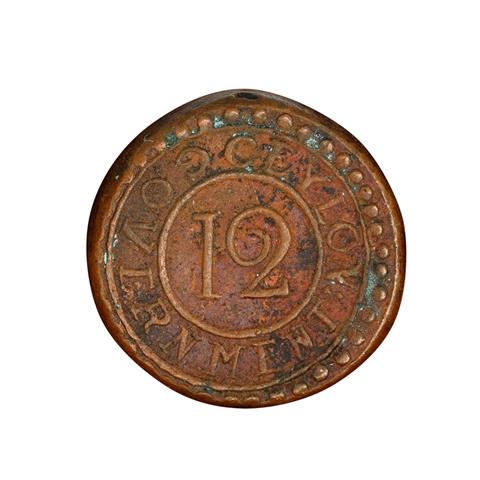 Sri Lanka / British Ceylon, 1/12 Rixdollar 1803, Georg III,