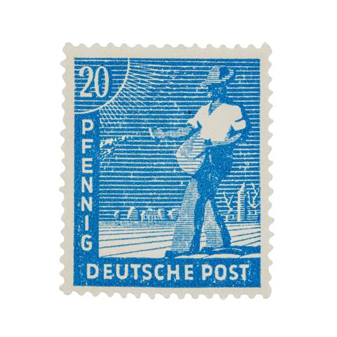 Alliierte Besetzung (Gemeinschaftsausgaben) - Kontrollrat 1947, 20 Pfennig seltene Farbvariante