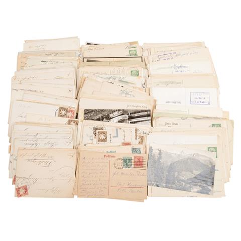 Briefeposten Deutschland vor 1945 von einigen hundert Stück,